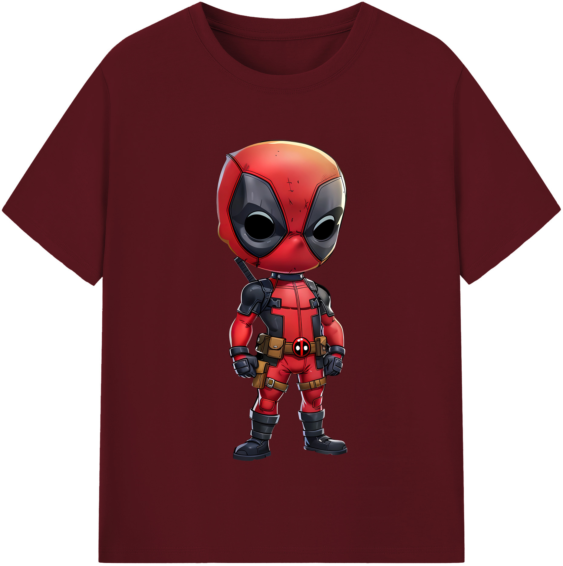（画像用） Deadpool デッドプール 綿100％半袖Tシャツ（フロントプリント）
